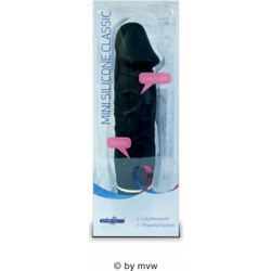 Seven Creations Mini Silicone Classic Veined Ρεαλιστικός Δονητής 15cm Μαύρος