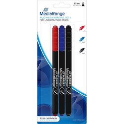 MediaRange Μαρκαδόροι Ανεξίτηλοι Set 3 (MR701)