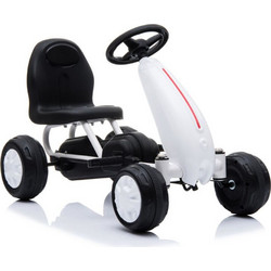 Cangaroo Moni Go Blaze Ποδοκίνητο Παιδικό Go Kart Μονοθέσιο με Πετάλια Λευκό