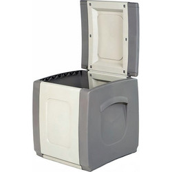 Πλαστικό Μπαούλο Αποθήκευσης Strong Box Compact Γκρι Ανθρακί 50x54x57cm
