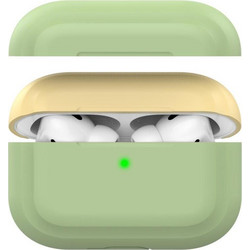 Θήκη Σιλικόνης AhaStyle PT-P2 Apple AirPods Pro DuoTone Φυστικί-Κίτρινο