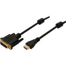 LogiLink Καλώδιο HDMI Male to DVI-D Male 2m Black
