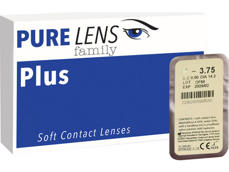 PURE LENS PLUS ΜΥΩΠΙΑΣ ΜΗΝΙΑΙΟΙ - 1 ΦΑΚΟΣ (Μεμονωμένο τμχ. Χωρίς κουτί)