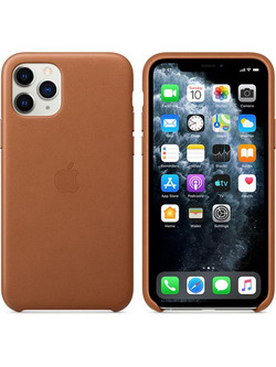 Apple Leather Case Saddle Brown (iPhone 11 Pro Max)