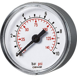 Axial manometer Cewal, Rear connection