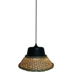 Home Lighting Mine L-W-1702 Κρεμαστό Φωτιστικό Οροφής Μονόφωτο E27 Μαύρο 77-3636