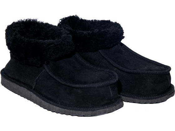 Dalis Leather-Δερμάτινες Παντόφλες Καστοριάς Κλειστές, Δέρμα Καστόρι-ΜΑΥΡΟ