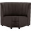 HomeMarkt Landon Γωνιακός Καναπές από Δερματίνη Καφέ 118x66x93cm HM3163.03
