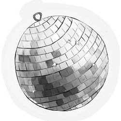 The Gift Label Disco ball - Cut- out Ευχετήρια κάρτα