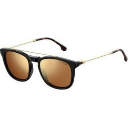 Carrera CA154/S 807/K1 Γυναικεία Γυαλιά Ηλίου Τετράγωνα Κοκάλινα Μαύρα με Χρυσό Polarized Φακό