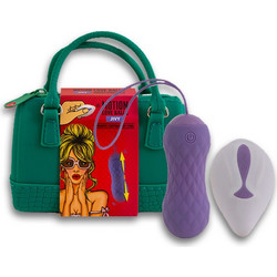 Feelztoys Motion Love Balls Jivy Δονητής Egg για Ζευγάρια με Τηλεχειριστήριο 8cm Μωβ
