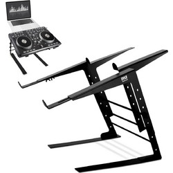 Pyle διπλή φορητή βάση Laptop ,DJ Mixer αντιολισθητική με ρυθμιζόμενο ύψος