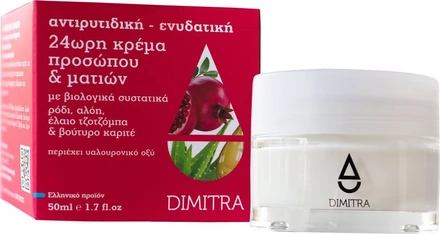 Dimmitra Dimitra 24h Αντιρυτιδική & Ενυδατική Κρέμα Προσώπου & Ματιών 50ml ...