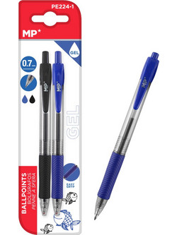 MP PE224-1 Σετ Στυλό Gel 0.7mm Μπλε 2τμχ