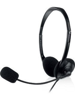 Ewent EW3563 On Ear Ακουστικά Υπολογιστή με Μικρόφωνο & 3.5mm Jack