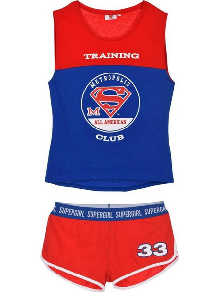 Γυναικείo Homewear Supergirl, Χρώμα Μπλε