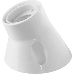 ΑΡΜΑΤΟΥΡΑ Ε27 ΕΠΙΤΟΙΧΗ ΚΕΚΛΙΜΕΝΗ Φ83x80x42mm ΛΕΥΚΗ IP20 230V ΘΕΡΜΟΠΛΑΣΤΙΚΗ VIVA 3800209150653
