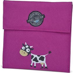 Carl Oscar Υφασμάτινη Θήκη Φαγητού Pack n' Snack Purple Cow