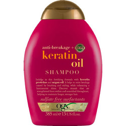 OGX Keratin Oil Σαμπουάν & Conditioner Κερατίνης για Ψαλίδα για Ξηρά & Ταλαιπωρημένα Μαλλιά 385ml