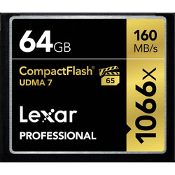 Lexar 1066X Professional Compact Flash 64GB UDMA 7 160MB/s