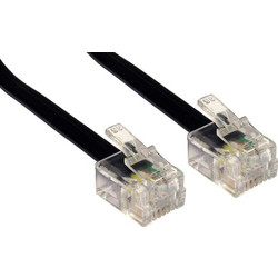 POWERTECH Καλώδιο Τηλεφώνου RJ11 6P4C, 2m, Black