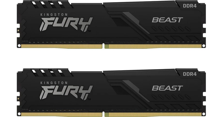 Kingston Fury Beast 32GB (2X16GB) DDR4 RAM 3200MHz KF432C16BB1K2/32 ...