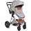 Cangaroo Alma Καρότσι Μωρού 2 σε 1 Light Grey