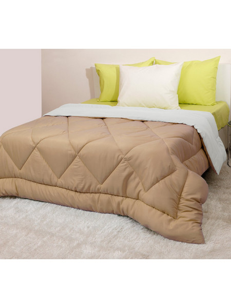 Viopros Πάπλωμα Υπέρδιπλο Microfiber Microfiber 220x240 Εκρού Μπεζ