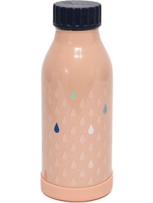 Petit Monkey Drops Peach Παιδικό Μπουκάλι Θερμός Ανοξείδωτο BPA Free Σομόν 350ml
