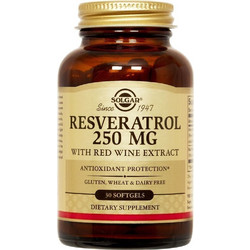 Solgar Resveratrol 250mg 30 Μαλακές Κάψουλες