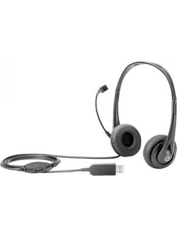 HP T1A67AA On Ear Ακουστικά Υπολογιστή με Μικρόφωνο & USB-A