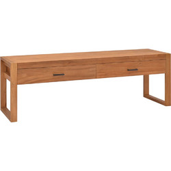 vidaXL Έπιπλο Τηλεόρασης Ξύλινο Καφέ Μ140xΠ40xΥ45cm 325273