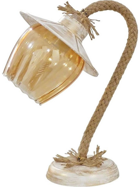 Heronia Lighting SP-15098PR Πορτατίφ Ε27 Διαφανές Μπεζ Φ26xΥ34.5cm