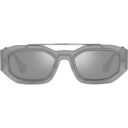 Versace VE 2235 1001/6G Γυαλιά Ηλίου Ορθογώνια Κοκάλινα Γκρι με Γκρι Polarized Φακό