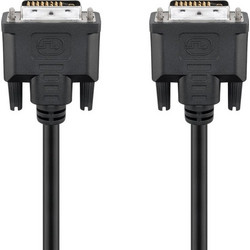 GOOBAY καλώδιο DVI-D 24+1 93573, 30AWG, Full HD, 1.8m, μαύρο