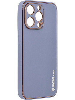 Forcell LEATHER Case for IPHONE 13 Pro - Blue