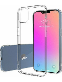 Transparent Silicone Flexible Case iPhone 13 Mini Διαφανής Θήκη Κινητού Σιλικόνης i13 Mini