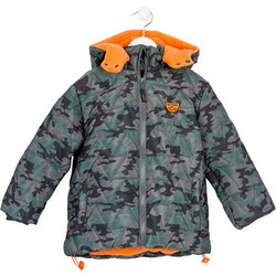 Losan Παιδικό Μπουφάν Χειμωνιάτικο Puffer Πράσινο 725-2003AC
