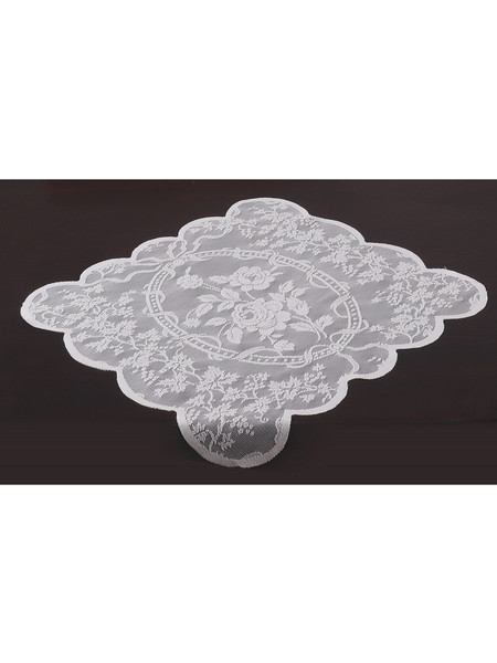 MC DECOR ΠΕΤΣΕΤΑΚΙ ΔΑΝΤΕΛΑ 40Χ40CM - WHITE - MC DECOR MCL.KKTS.028