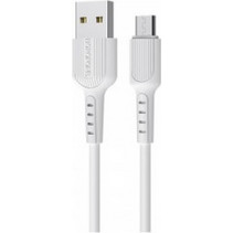 Borofone Καλώδιο σύνδεσης Borofone BX16 Easy USB σε Micro-USB 2.0A 1μ Λευκό 00725