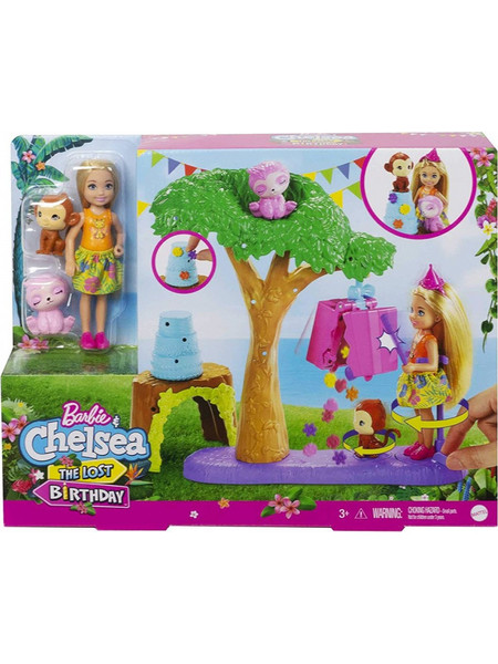 Mattel Barbie & Chelsea The Lost Birthday Party Fun Playset With Doll And 2 Animals