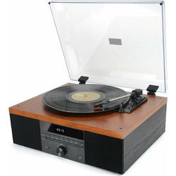 Akai ATT-14BT Πικάπ με Ηχεία & Προενίσχυση Bluetooth & USB Brown