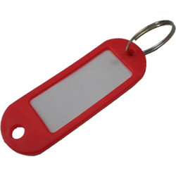 Ταμπελάκι για κλειδιά με κρίκο Foska Key Ring 1 τεμ. Κόκκινο