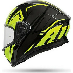 Airoh Valor Raptor Gloss Yellow Κράνος Μηχανής Full Face 1400gr