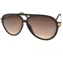 Enzo 2273 C2 Ανδρικά Γυαλιά Ηλίου Aviator Κοκάλινα Μεταλλικά Μαύρα με Καφέ Degradee Φακό