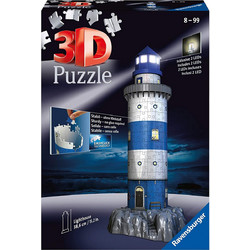 Puzzle Ravensburger Lighthouse Night Edition 3D 216 Κομμάτια