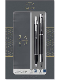 Parker IM Duo Black FP+BP Σετ Στυλό Διαρκείας 2τμχ 1158.9022.11