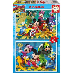 Παιδικό Puzzle Educa Disney Mickey Roadster Racers 2x20 Κομμάτια
