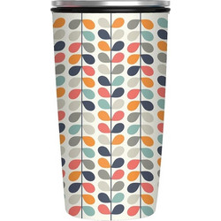 Chic Mic Bamboo Slide Cup Rows of Leaves 420ml