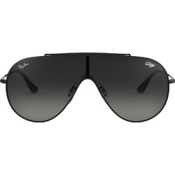 Ray-Ban RB3597 002/11 Ανδρικά Γυαλιά Ηλίου Μάσκα Μεταλλικά Μαύρα με Μαύρο Degradee Φακό